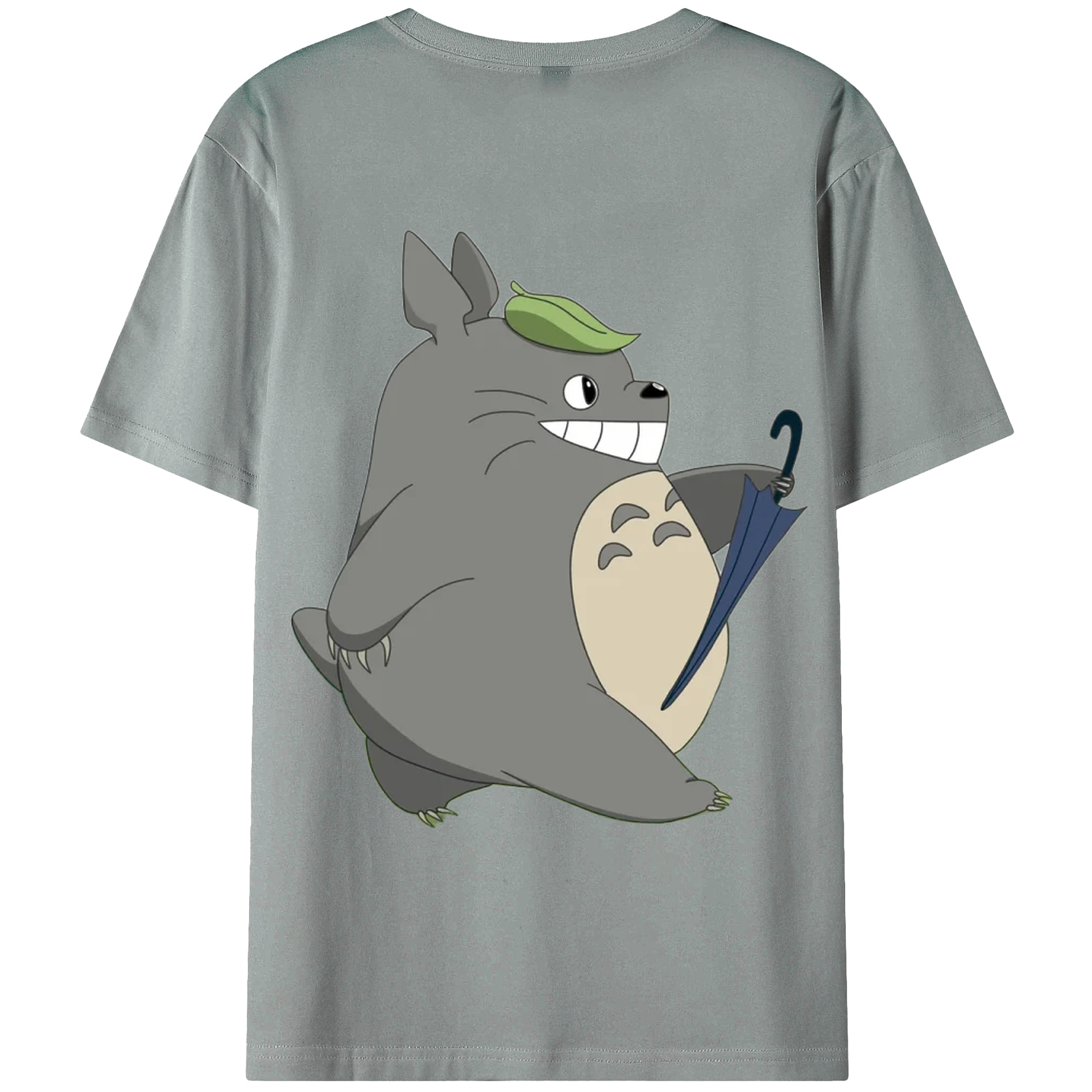 （画像用） となりのトトロ 草壁メイ 草壁サツキ My Neighbor Totoro Satsuki Kusakabe Mei Kusakabe 綿100％ メンズ半袖Tシャツ（バックプリント） 通気性